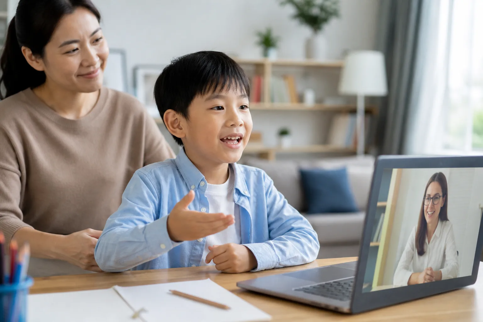 Online English Preparation for a Young Child’s International School Interview